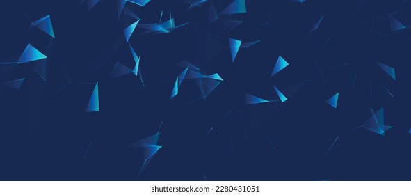 Technology background. Abstract digital combination dots and lines. Big data visualization. Network connection structure. Plexus effect. Vector illustration. 3d Widescreen.