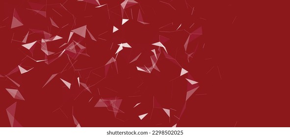 Technology background. Abstract digital combination dots and lines. Big data visualization. Network connection structure. Plexus effect. Vector illustration. 3d Widescreen.