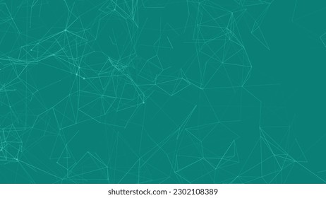 Technology background. Abstract digital combination dots and lines. Big data visualization. Network connection structure. Plexus effect. Vector illustration. 3d Widescreen.