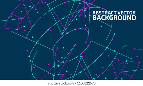 Technology background. Abstract digital illustration. Vector connection concept. Electronic round design. Modern abstraction lines and points. Technology background. Abstract digital illustration. Vector connection concept. Electronic round design. Modern abstraction lines and points.