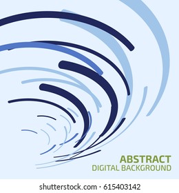 Technology background. Abstract digital illustration. Vector connection concept. Electronic round design. Modern abstraction lines and points.