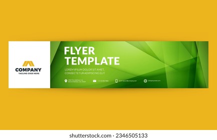Technology background with abstract green shapes