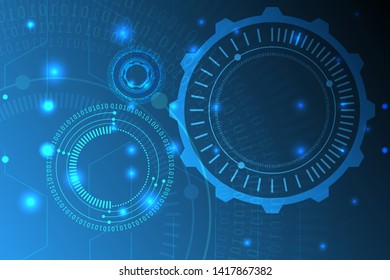 technology background in abstract background innovation concept design. technological background vector illustration.