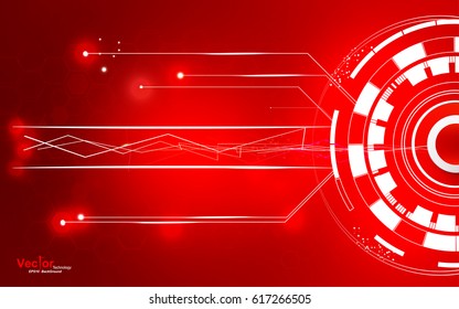 Technology background abstract red art