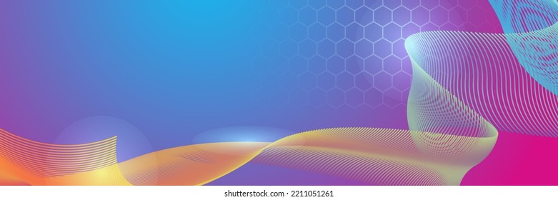 Technology background with abstract shiny geometric decoration element. Modern hi-tech background for presentation design, social media cover, game background