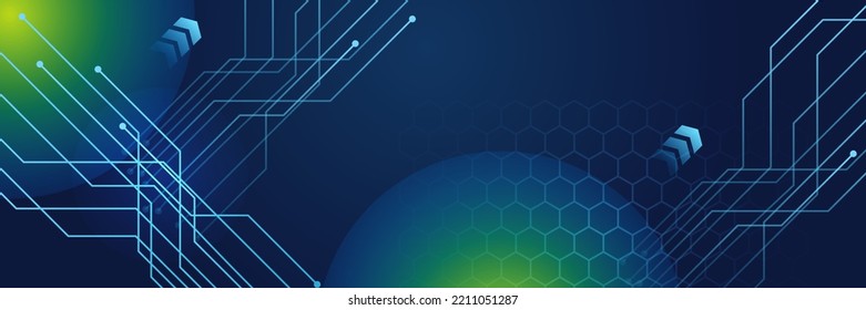 Fondo tecnológico con un elemento de decoración geométrica resplandeciente abstracto. Fondo moderno de alta tecnología para diseño de presentaciones, cobertura de medios sociales, antecedentes de juegos
