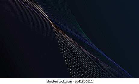 Technology background, Artificial Intelligence, Communication technology, Futuristic concept, Future innovation concept, abstract dot background 