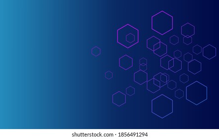 Technology background and artificial intelligence. Vector background for banners, websites and advertisements. vetor