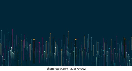 Technology background. Big data visualization concept