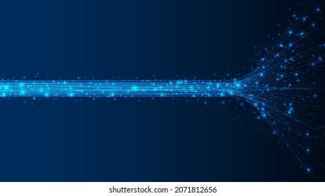 Technology Background. Big Data Visualization Concept