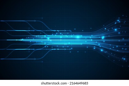 Technology background. Big data visualization concept stock illustration