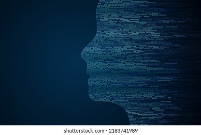 Technology background. Big data visualization concept