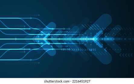Technology background. Big data visualization concept
