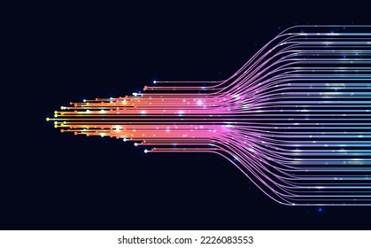 Technology background. Big data visualization concept
