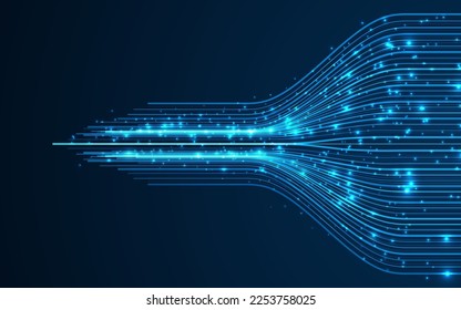 Technology background. Big data visualization concept