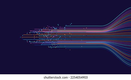 Technology background. Big data visualization concept