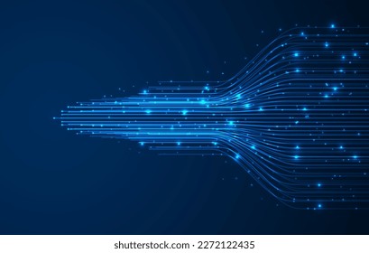 Technology background. Big data visualization concept