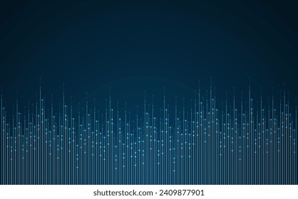 Technology background. Big data visualization. Tech abstract data lines with dots. Circuit board. Motherboard