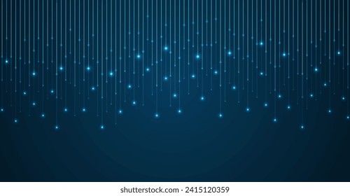 Technology background. Big data visualization. Tech abstract data lines with dots. Circuit board. Motherboard