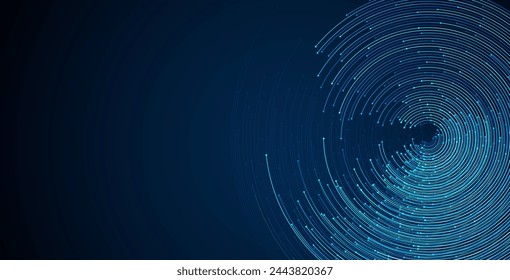 Technology background. Big data visualization concept. Information artificial neural network