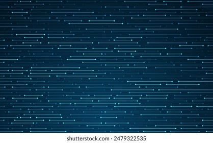 Technology background. Big data visualization. Tech abstract data lines with dots. Circuit board. Motherboard