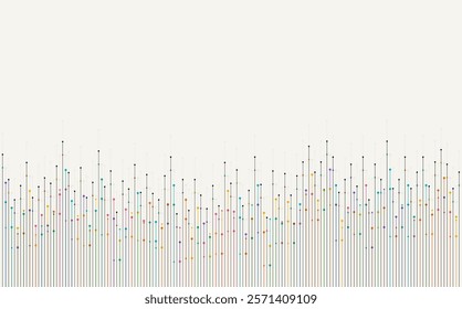 Technology background. Big data visualization. Tech abstract data lines with dots. Circuit board. Motherboard