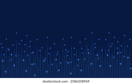 Technology background. Big data visualization. Tech abstract data lines with dots. Circuit board. Motherboard