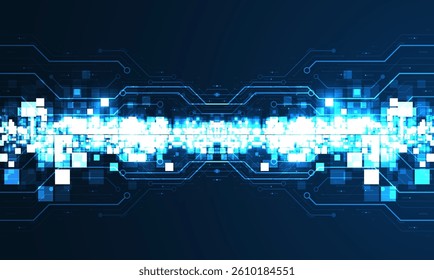 Technology background. Big data visualization concept