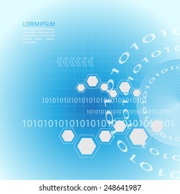 Technology Background - binary code