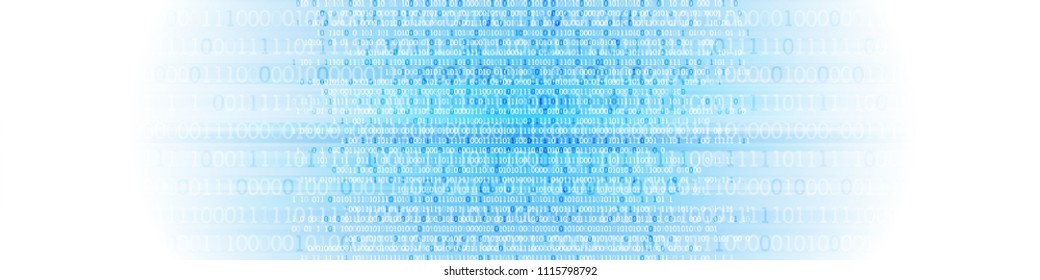 Technology background. Binary computer code.  Vector illustration.