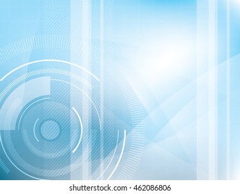 Technology background blue futuristic abstract  in digital vector illustration.