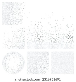 Technology Background. Blue grey color theme backgrounds. Gradiented geometric patterns. Captivating vector illustration.