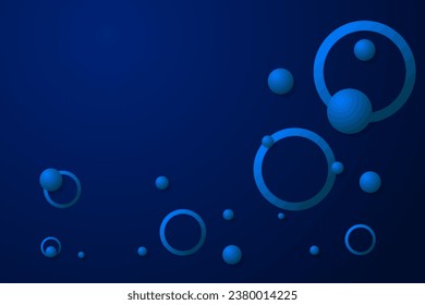 Technologie-Hintergrund mit blauem Linienzirkular. Geometrischer Hintergrund. Künftiges Bildschirmhintergrund. BG. Vektorgrafik