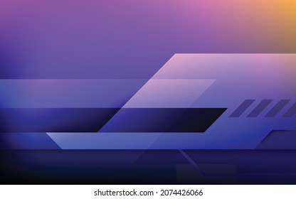 Technischer Hintergrund, blau-moderne abstrakte luxuriöse geometrische Form. Premium-Bildschirmhintergründe für Vorlage, Hintergrund, Broschüre, Poster, Website oder Banner. 