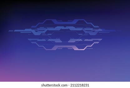 Fondo tecnológico, forma geométrica de lujo abstracta azul. Papel de pantalla premium para plantilla, fondo, folleto, afiche, sitio web o banner.