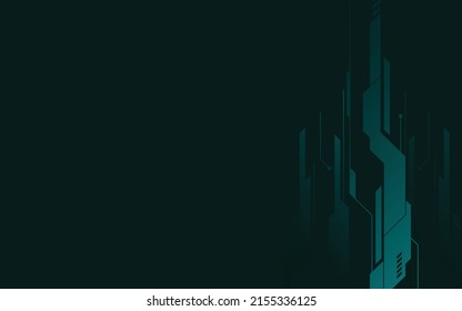 Technology background, blue modern abstract luxury geometric shape. Premium wallpaper for template, backdrop, brochure, poster, website or banner. 