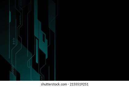 Technology background, blue modern abstract luxury geometric shape. Premium wallpaper for template, backdrop, brochure, poster, website or banner. 