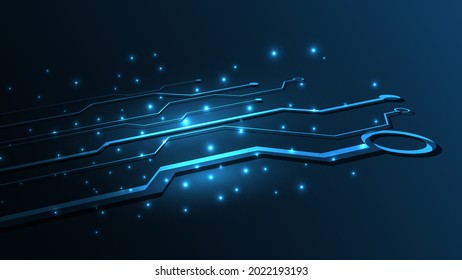 Technology background circuit board Hi-tech communication concept innovation abstract background vector illustration
