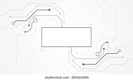 Technology background circuit board Hi-tech communication concept innovation abstract background vector illustration
