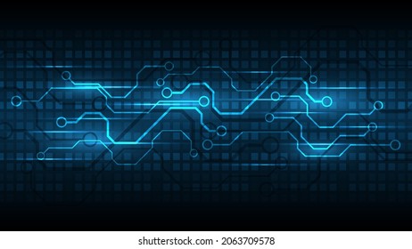 Tarjeta de circuito de fondo de tecnología Innovación de concepto de comunicación de alta tecnología ilustración de vector de fondo abstracto
