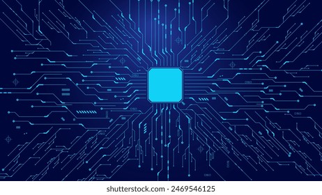 Technology background. Circuit board.Central Computer Processors CPU concept. Motherboard digital chip.