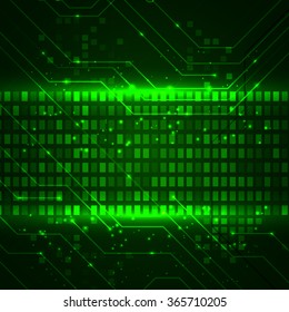 Technology background with circuit boards elements. Vector illustration for your business presentations.