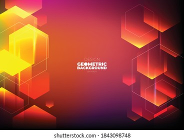 Technology background color vector for web and design