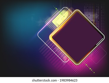 Technology background color vector for web and design