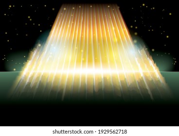 Technology background, color and waves of the future