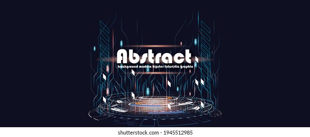 Technologie-Hintergrund, Farbe und Wellen der Zukunft