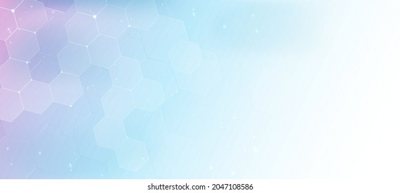 Technology background, color and waves of the future line and text.