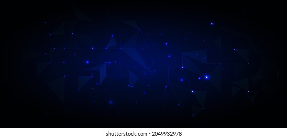 Technology background, color and waves of the future line and text.