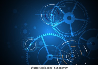 Technology background in the concept of mechanical.