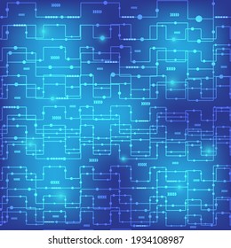 Technology background. Cyberpunk background. SCIFI.